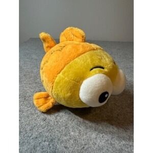 Swim School Goldfish Plush Stuffed Animal Yellow Orange Round Fish Toy 7.5in